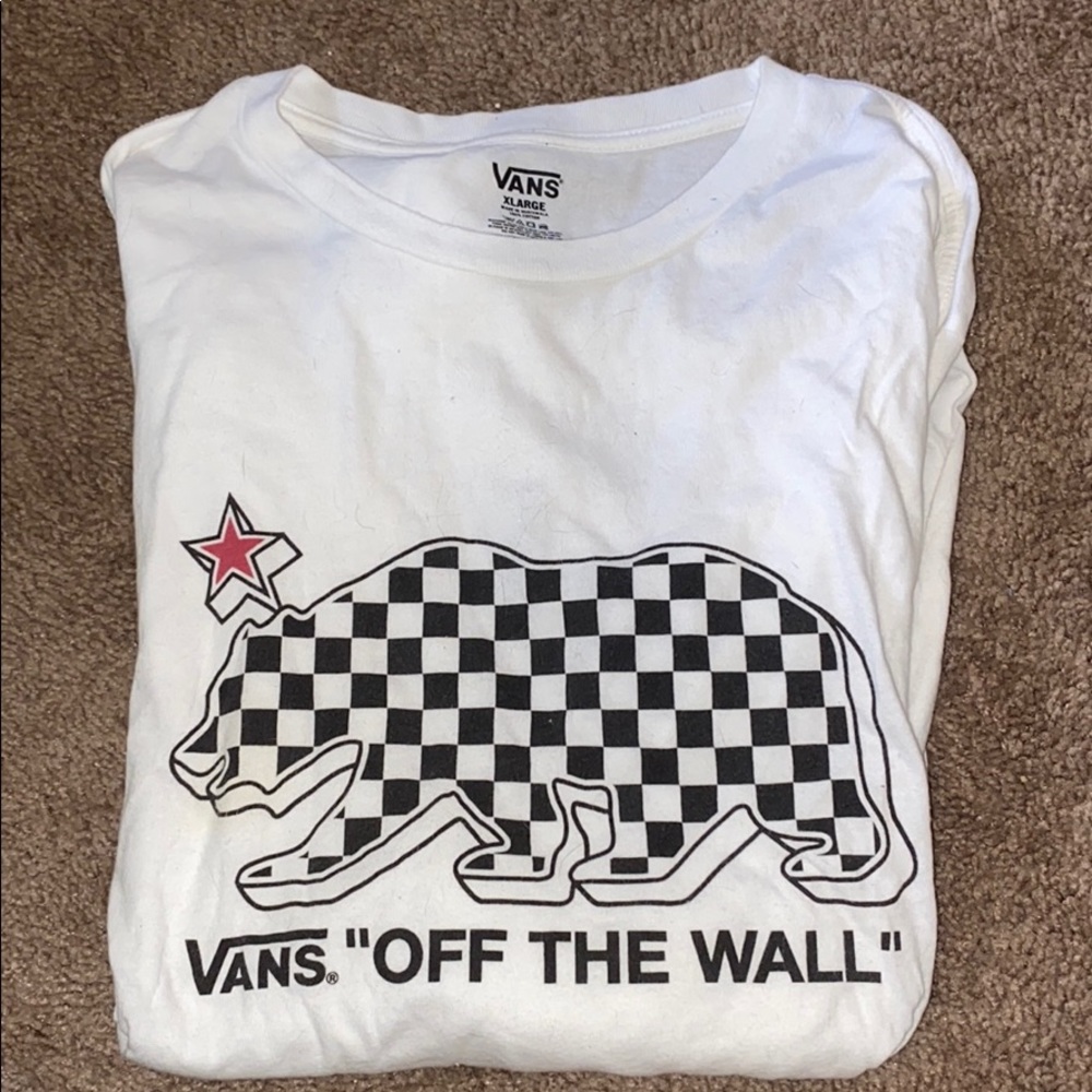 Vans long sleeved white T-shirt